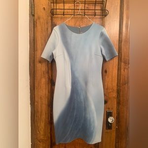Scuba reversible blue Elie Tahari dress.